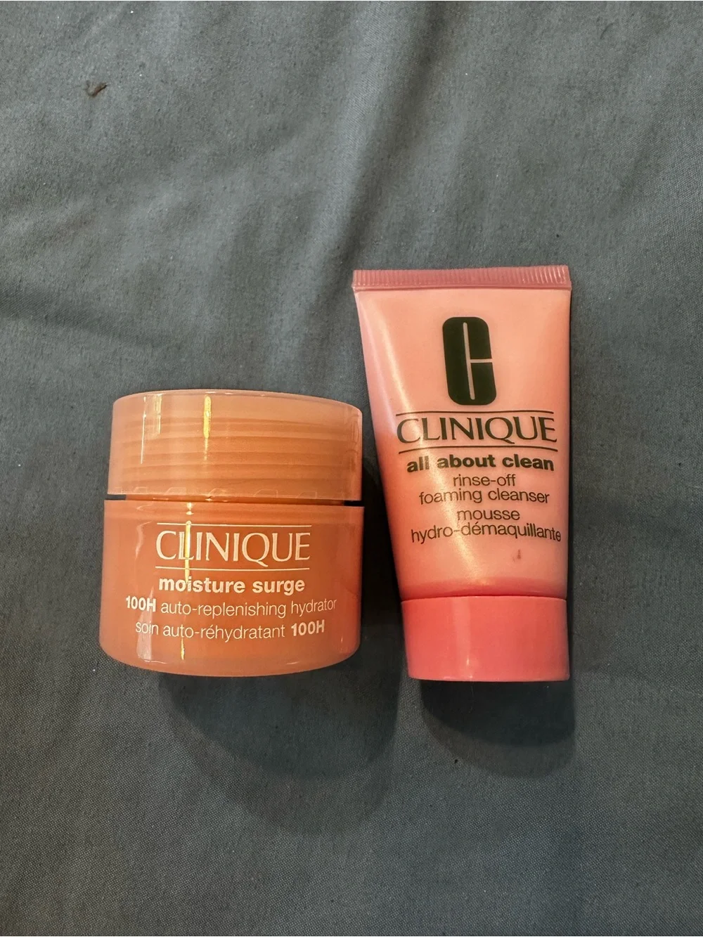 Clinique Moisture Surge & All About Clean Set - Peach Pink